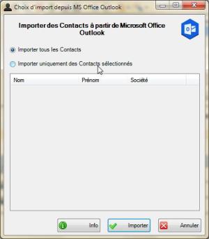 MS Office Outlook Import Option 1