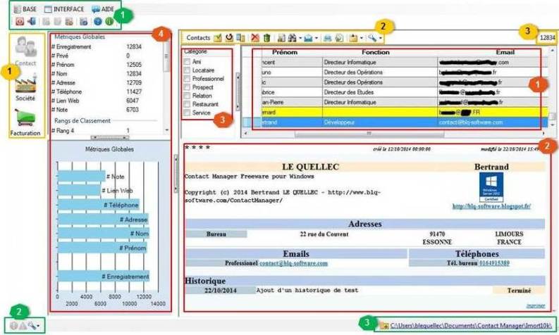 Zones Ecran Principal